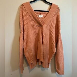 Aerie Cozy Up Waffle Sweater Hoodie
